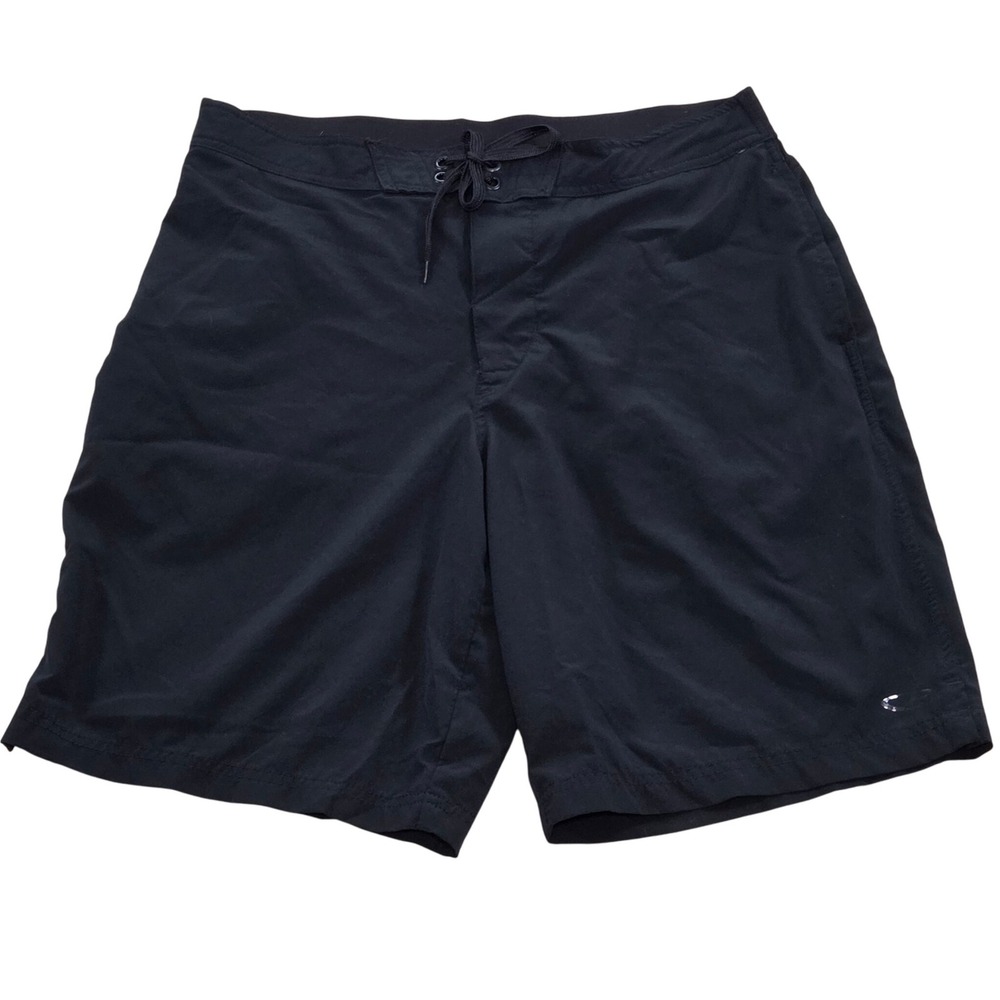 Champion‎ C9 Stretch Swim Shorts Black 99002 Zip Pocket Mens 38